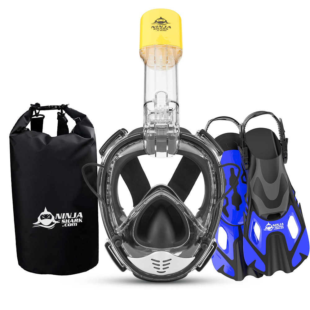 Equaliser Package Full Face Snorkel Masks Ninja Shark Australia