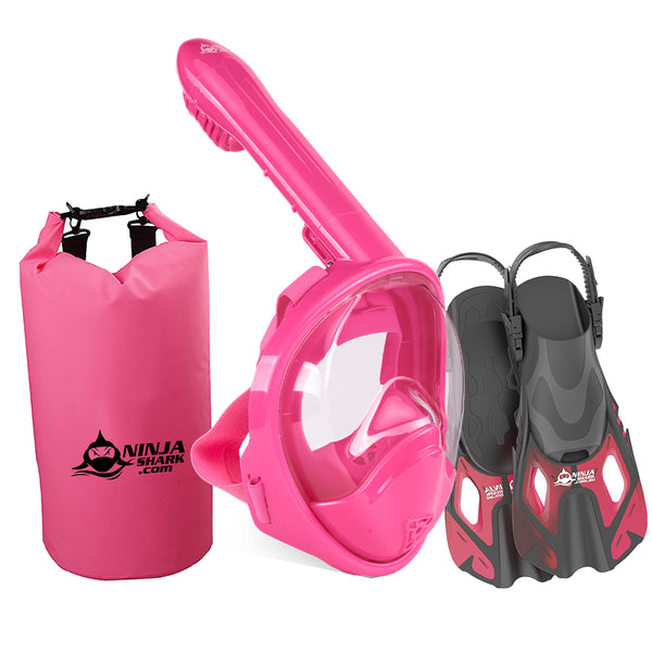 Package: Longer Tube (Mask + Fins + Bag) 3-11 Years