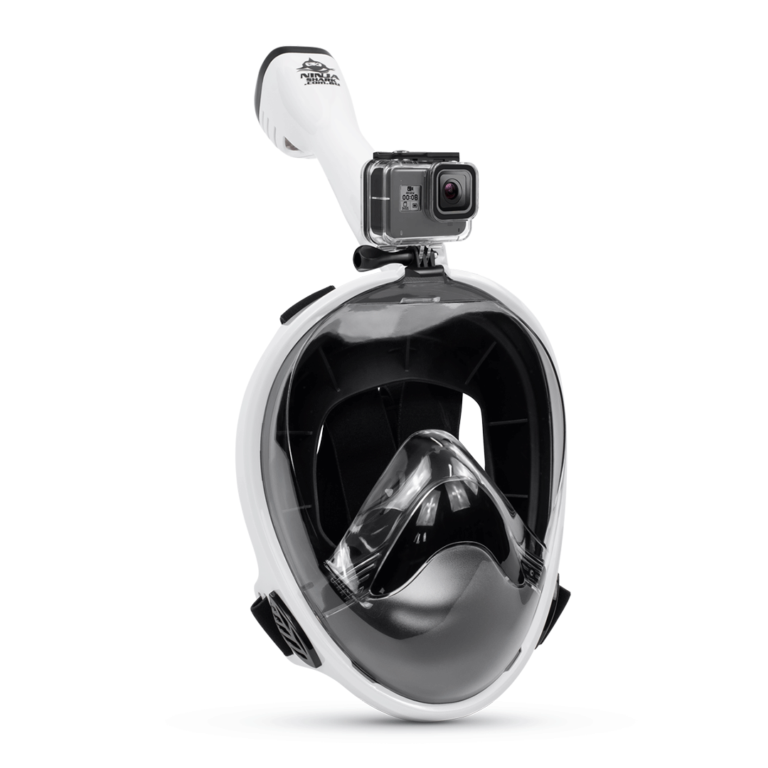 Air Kids Full Face Snorkel Masks 100 NO CO2 Ninja Shark Ninja Shark Australia