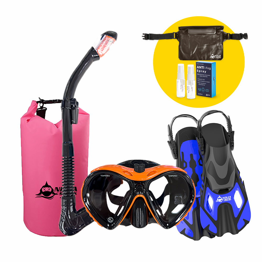 Package: ClearView (Mask + Fins + Bag)