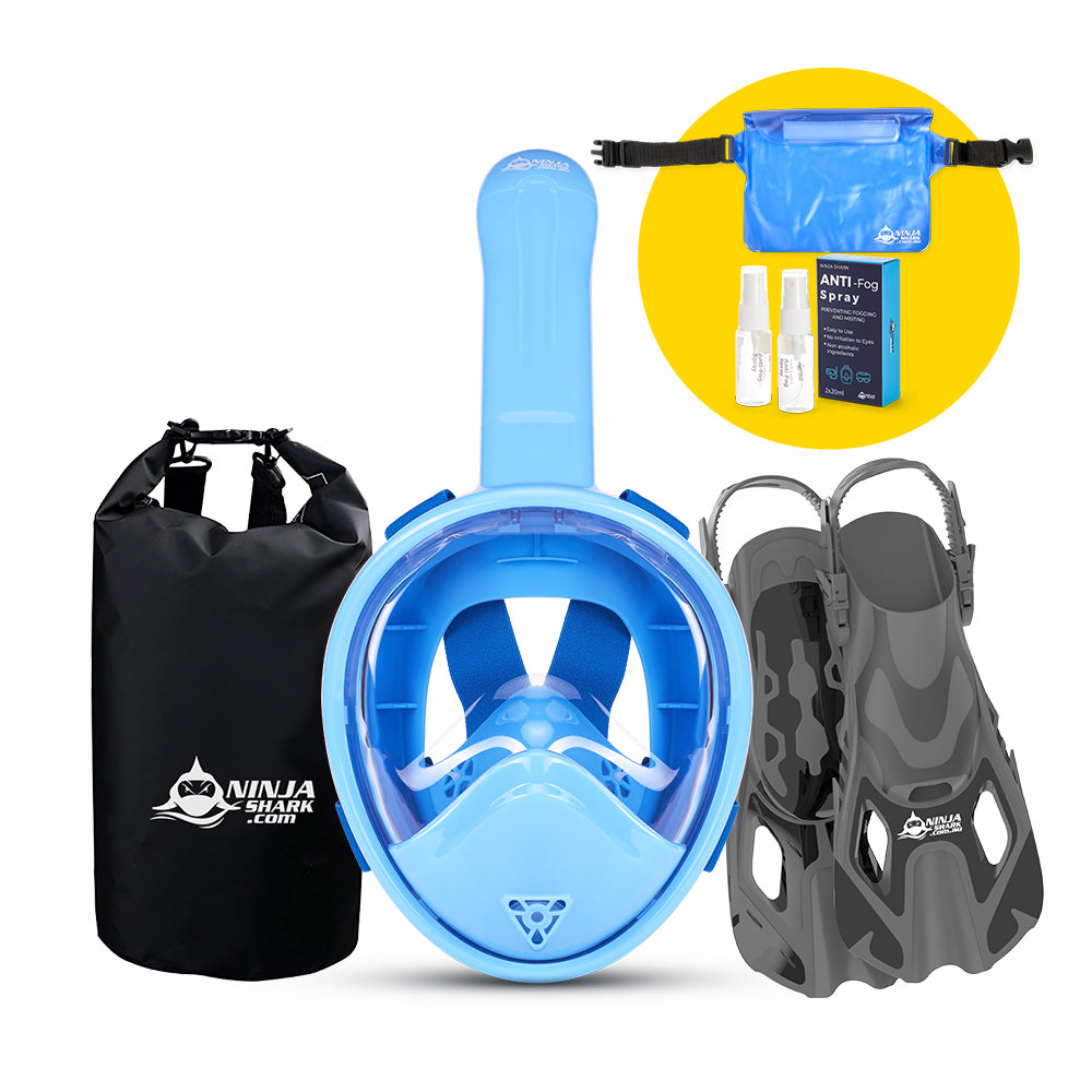 Package: Longer Tube (Mask + Fins + Bag) 3-11 Years