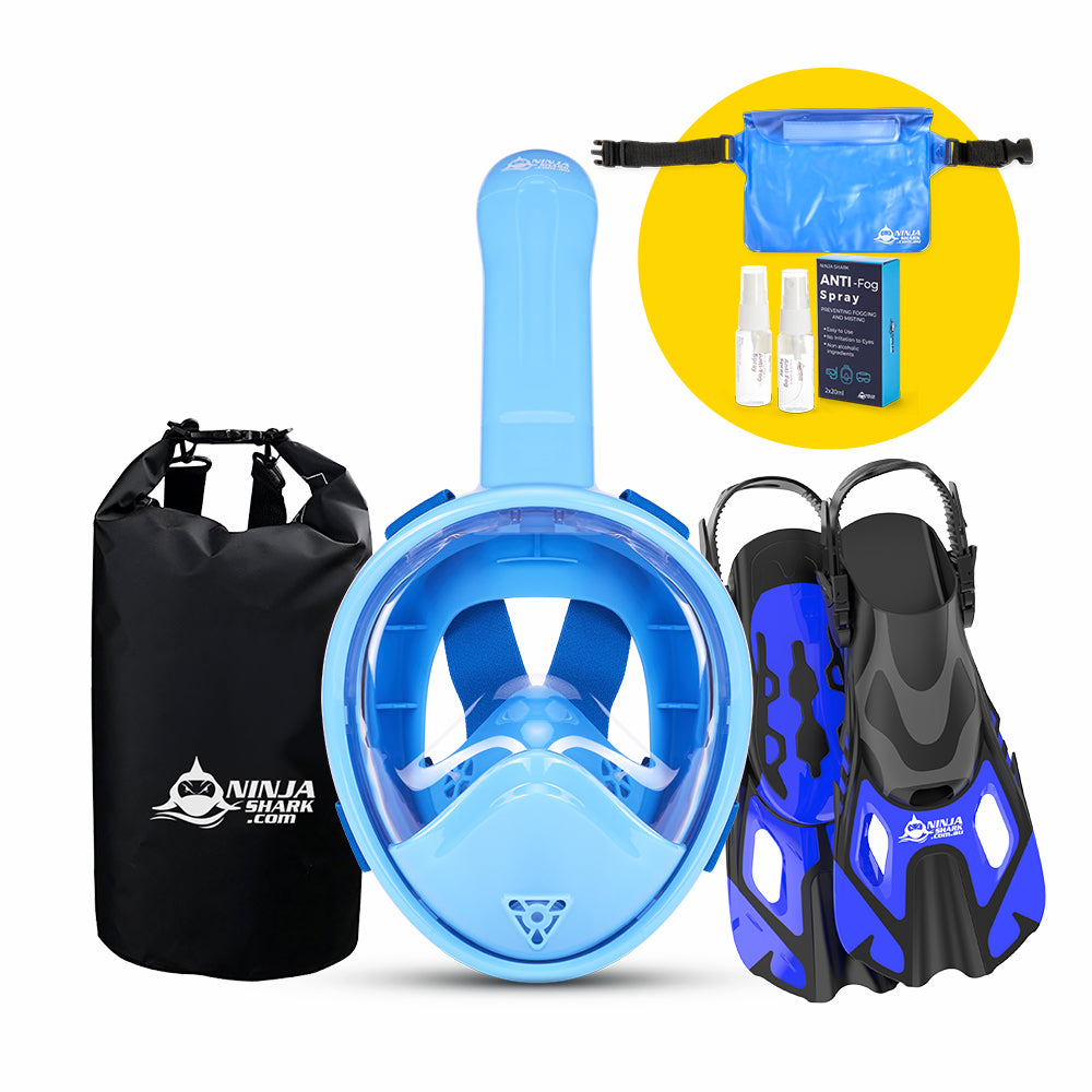 Package: Longer Tube (Mask + Fins + Bag) 3-11 Years