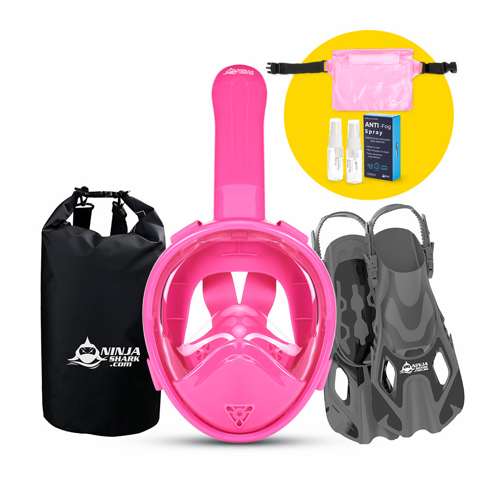 Package: Longer Tube (Mask + Fins + Bag) 3-11 Years