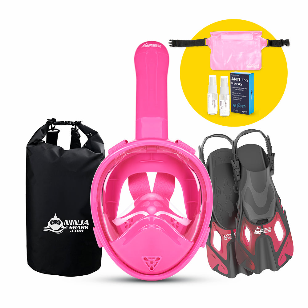 Package: Longer Tube (Mask + Fins + Bag) 3-11 Years