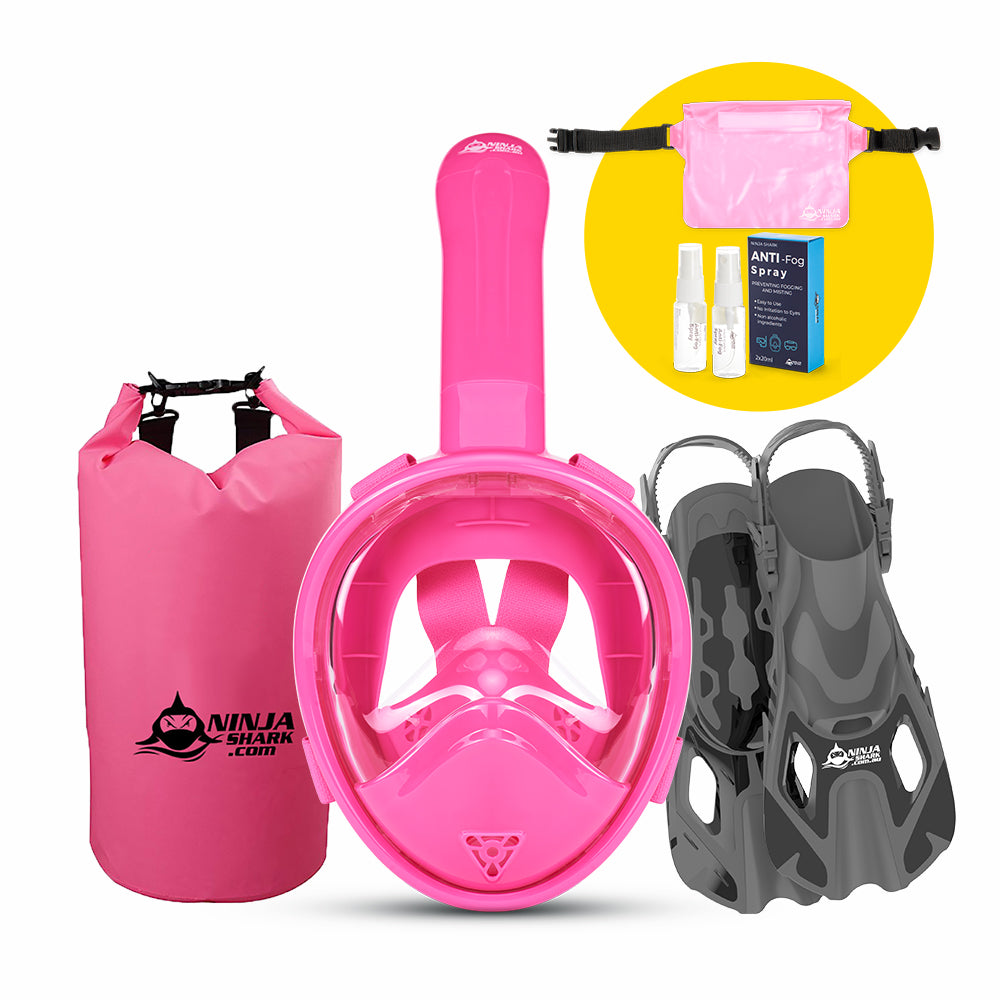 Package: Longer Tube (Mask + Fins + Bag) 3-11 Years