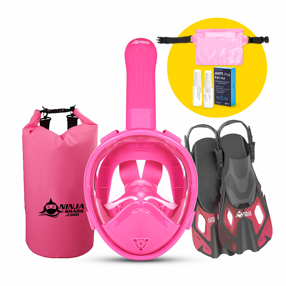 Package: Longer Tube (Mask + Fins + Bag) 3-11 Years