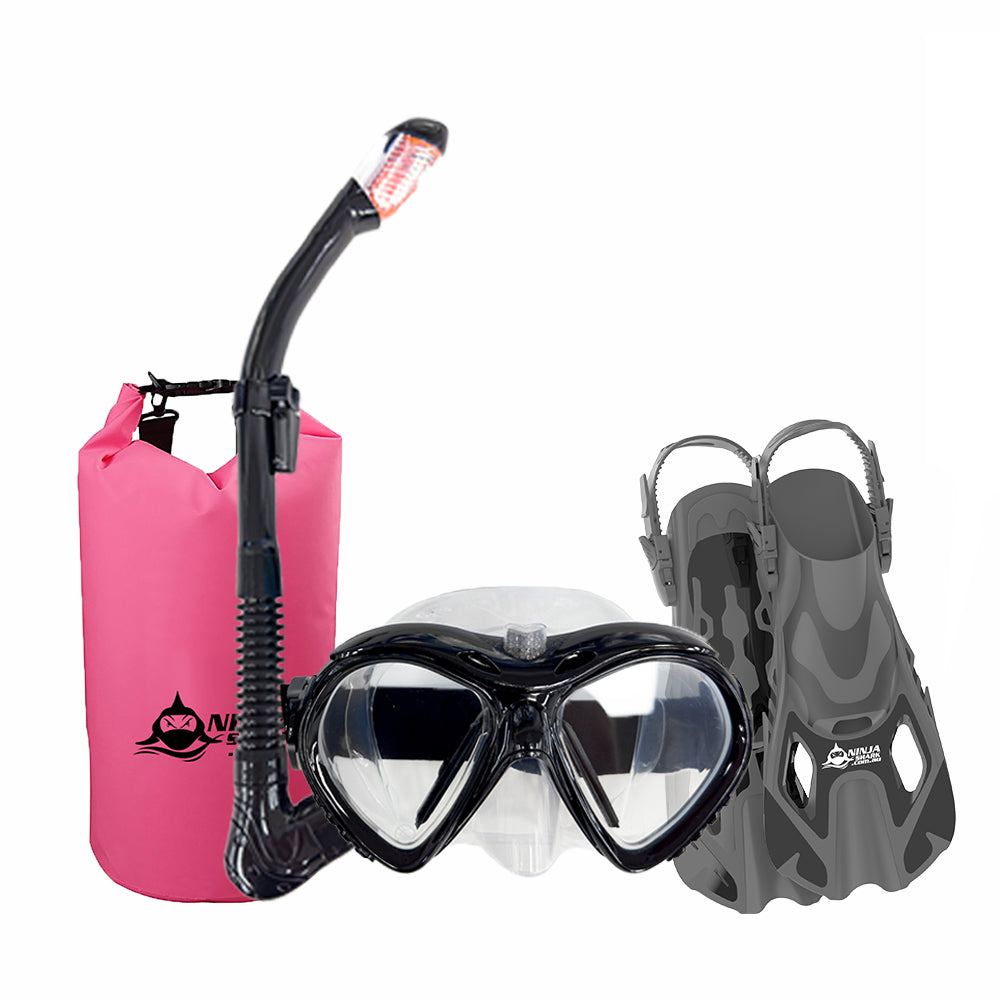 Package: ClearView (Mask + Fins + Bag)