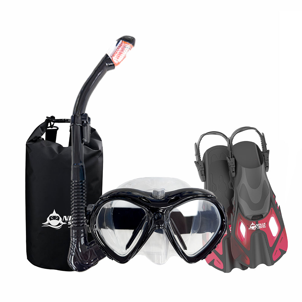 Package: ClearView (Mask + Fins + Bag)