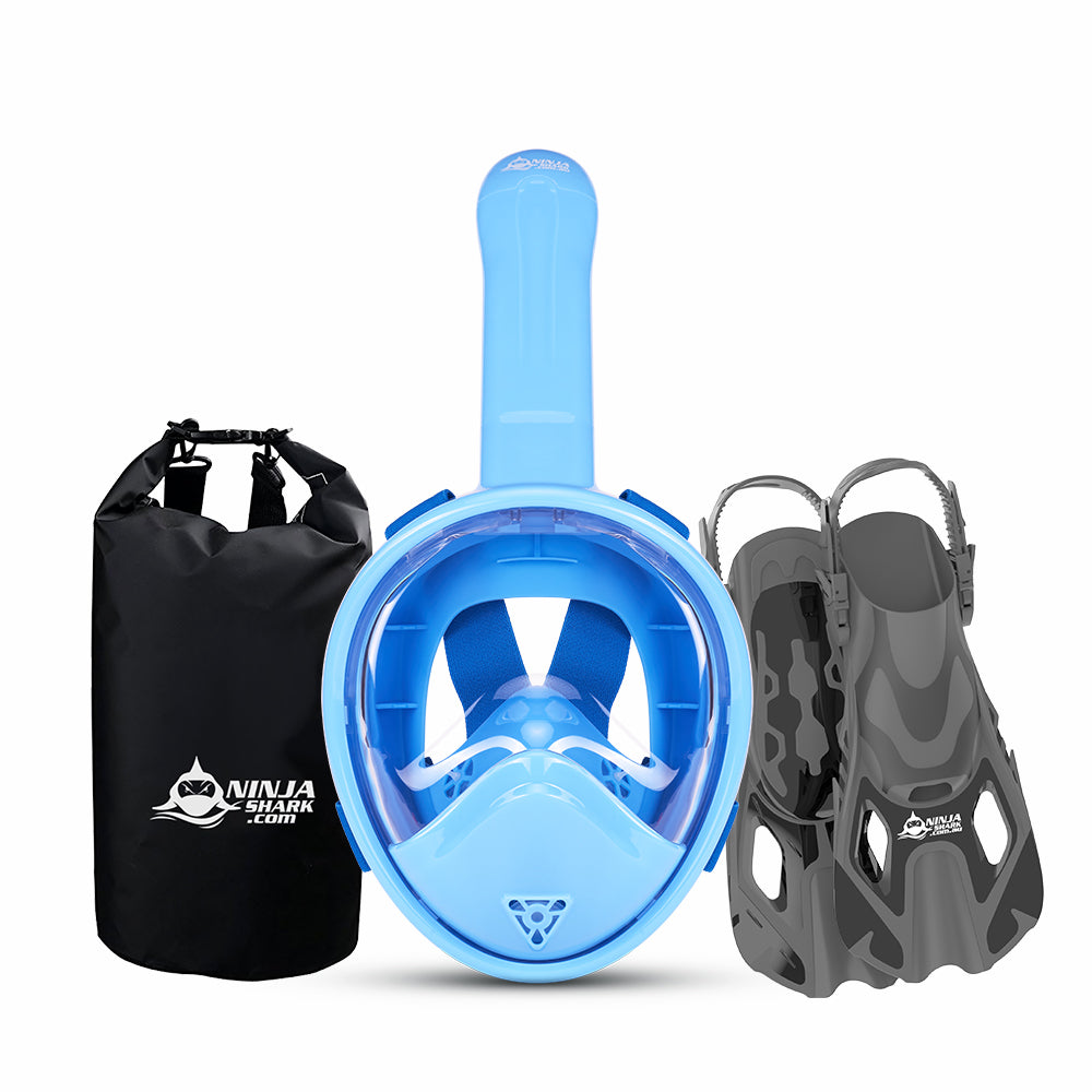 Package: Longer Tube (Mask + Fins + Bag) 3-11 Years