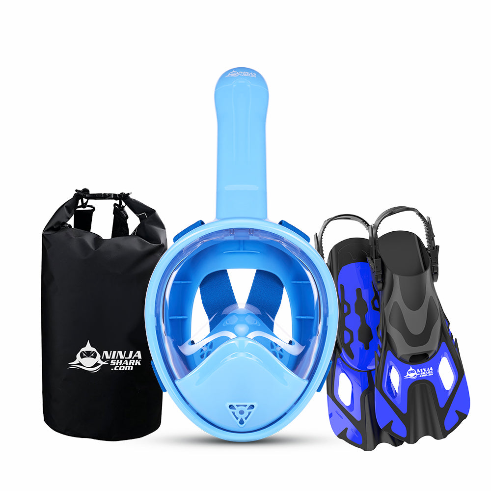 Package: Longer Tube (Mask + Fins + Bag) 3-11 Years