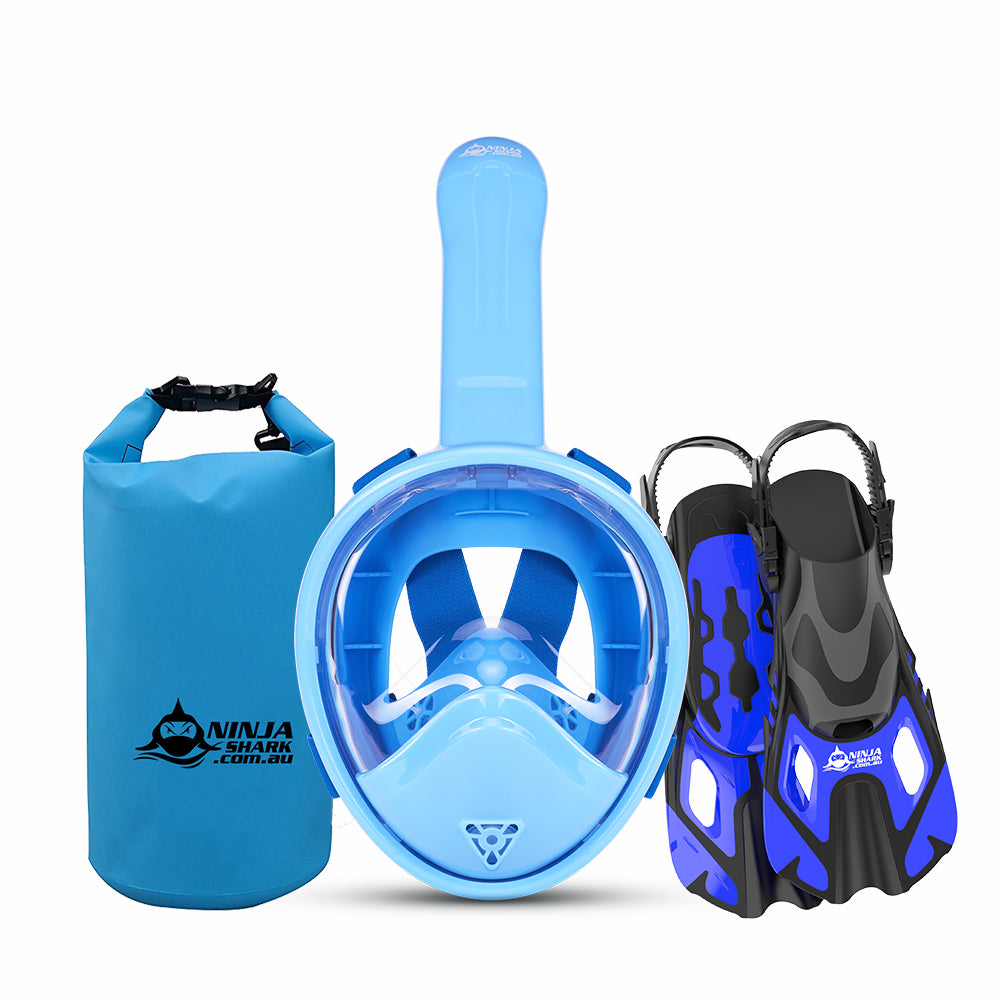 Package: Longer Tube (Mask + Fins + Bag) 3-11 Years