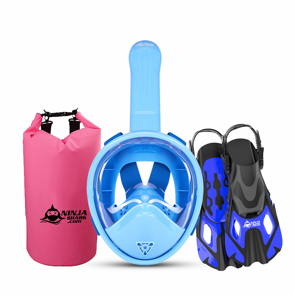 Package: Longer Tube (Mask + Fins + Bag) 3-11 Years