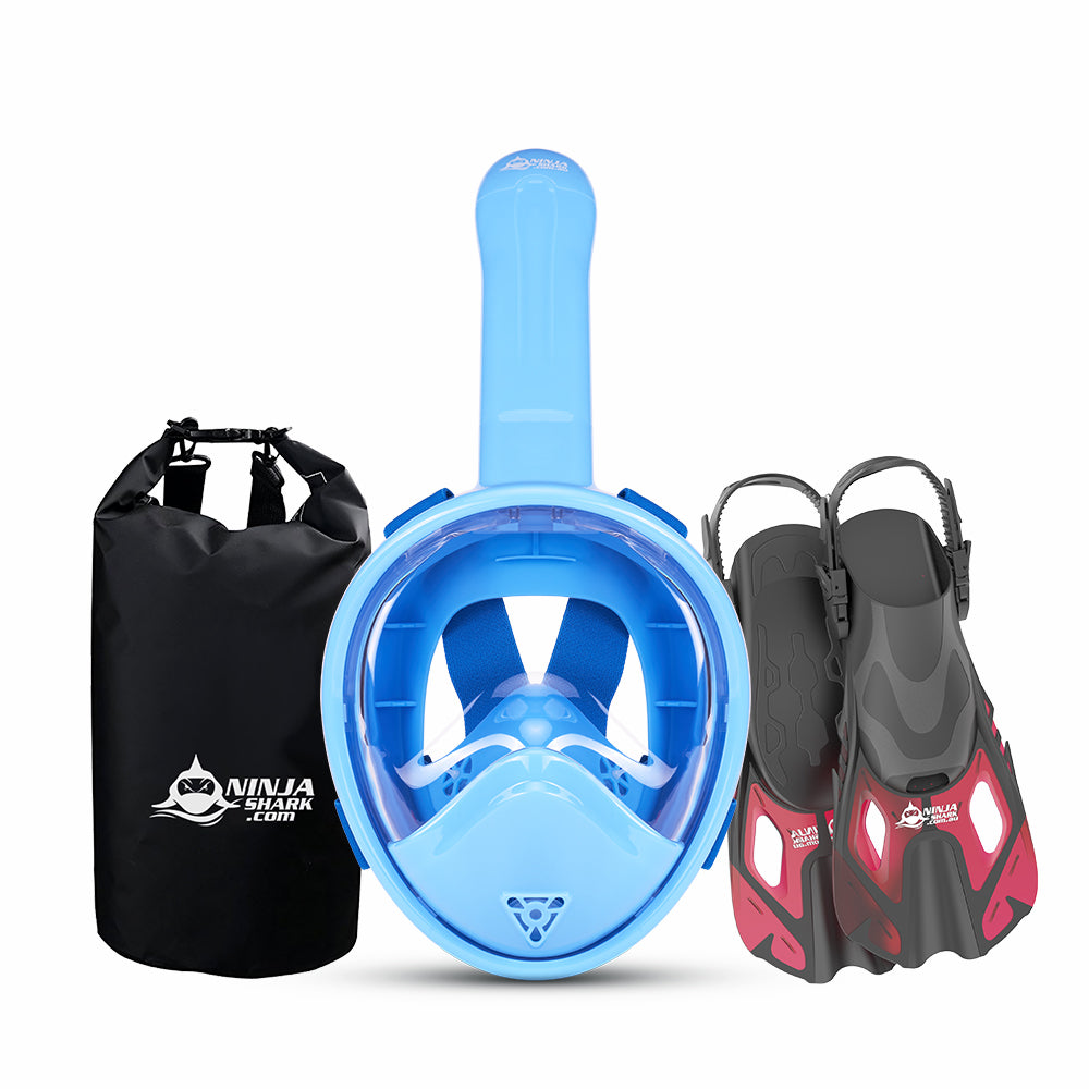 Package: Longer Tube (Mask + Fins + Bag) 3-11 Years