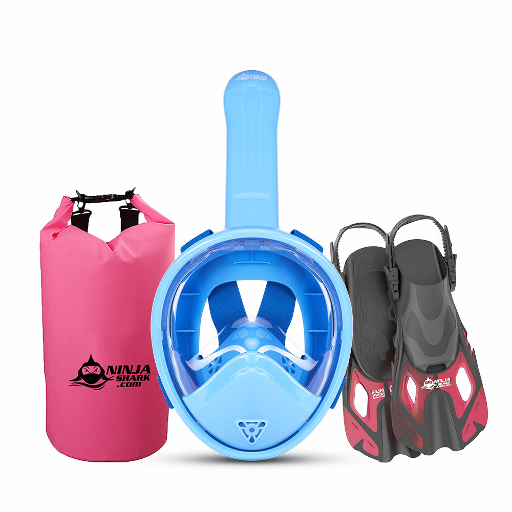 Package: Longer Tube (Mask + Fins + Bag) 3-11 Years
