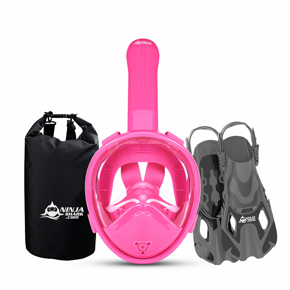 Package: Longer Tube (Mask + Fins + Bag) 3-11 Years