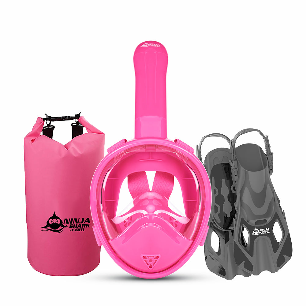 Package: Longer Tube (Mask + Fins + Bag) 3-11 Years