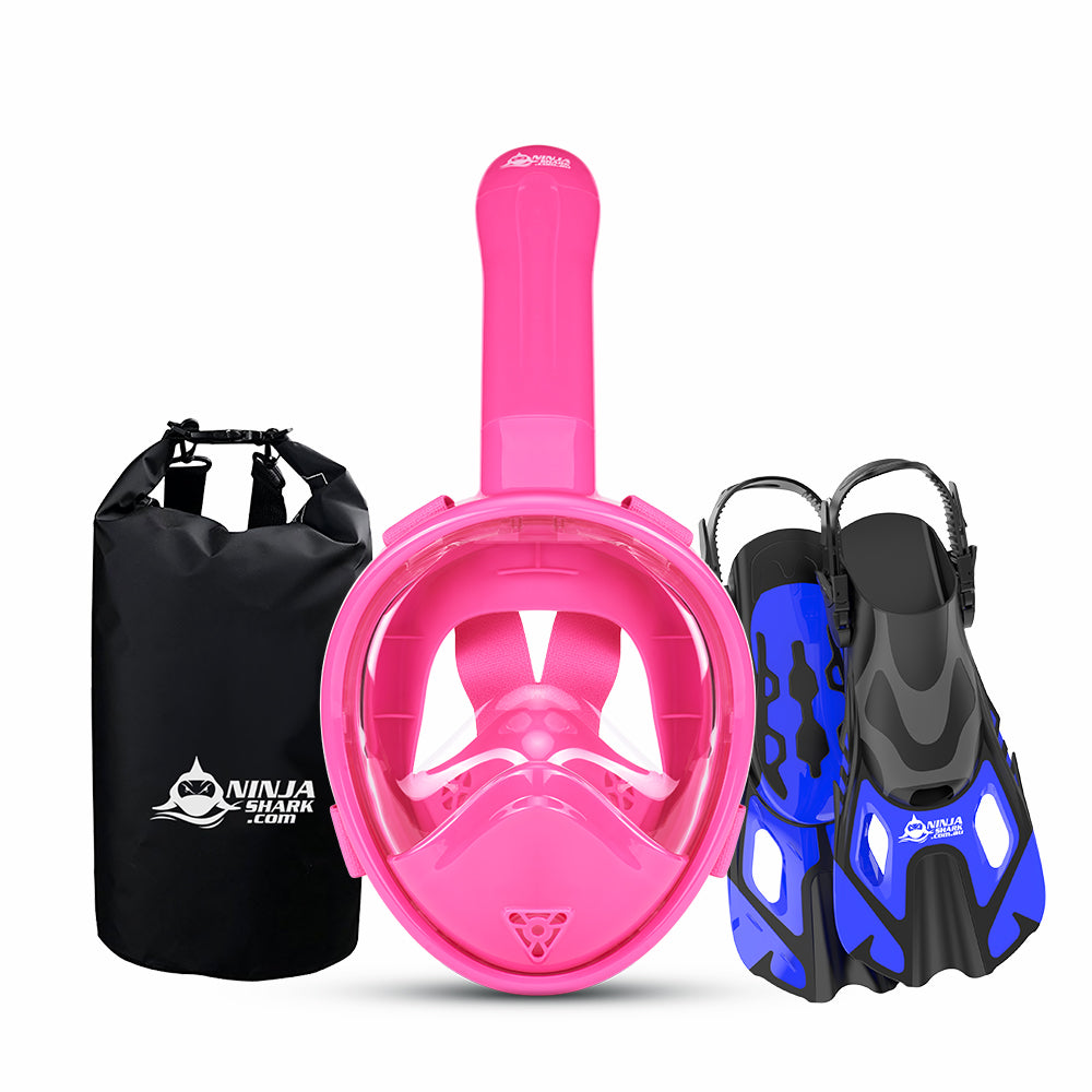 Package: Longer Tube (Mask + Fins + Bag) 3-11 Years