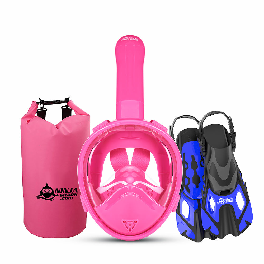 Package: Longer Tube (Mask + Fins + Bag) 3-11 Years