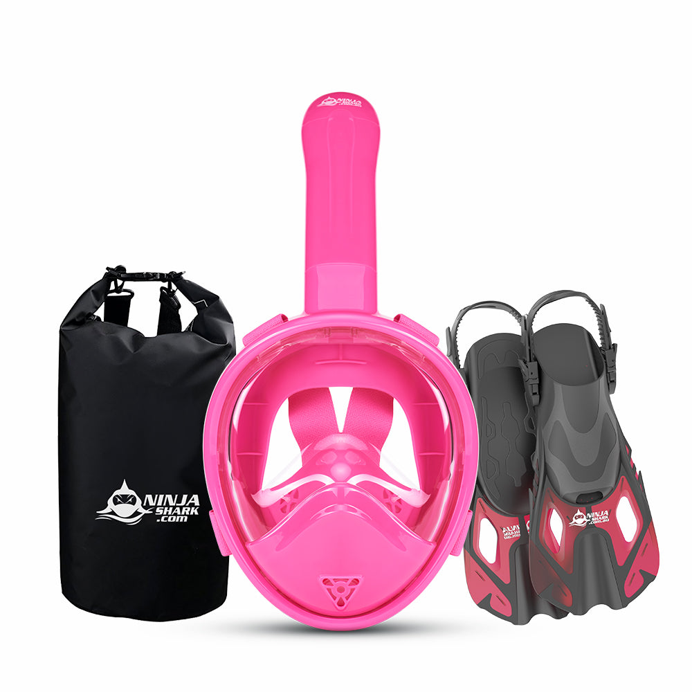 Package: Longer Tube (Mask + Fins + Bag) 3-11 Years