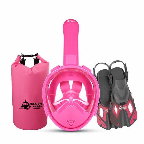 Package: Longer Tube (Mask + Fins + Bag) 3-11 Years