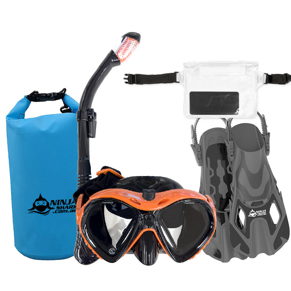 EOFY Package: ClearView (Mask + Fins + Bag + Waterproof Pouch)