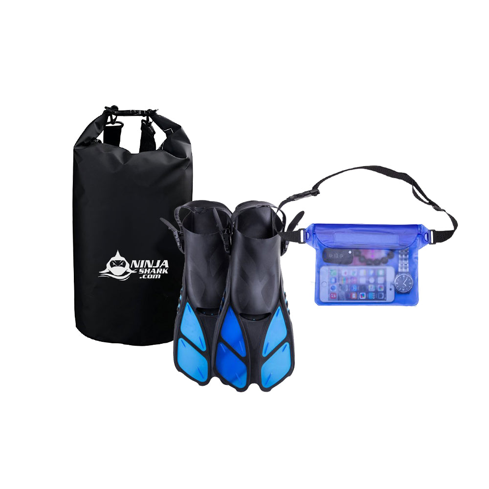 Snorkelling Accessories (Fins+Bag+Pouch)