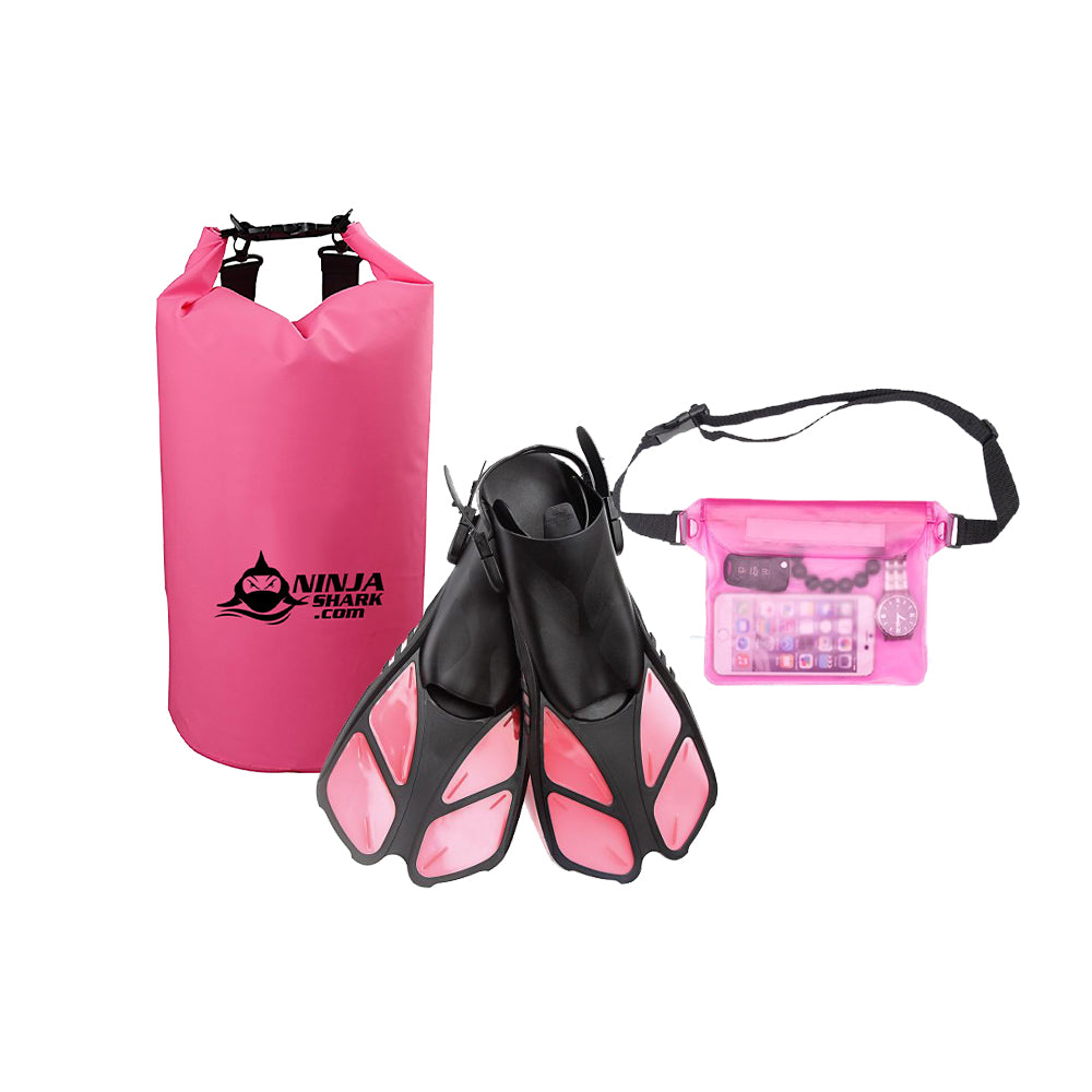 Snorkelling Accessories (Fins+Bag+Pouch)