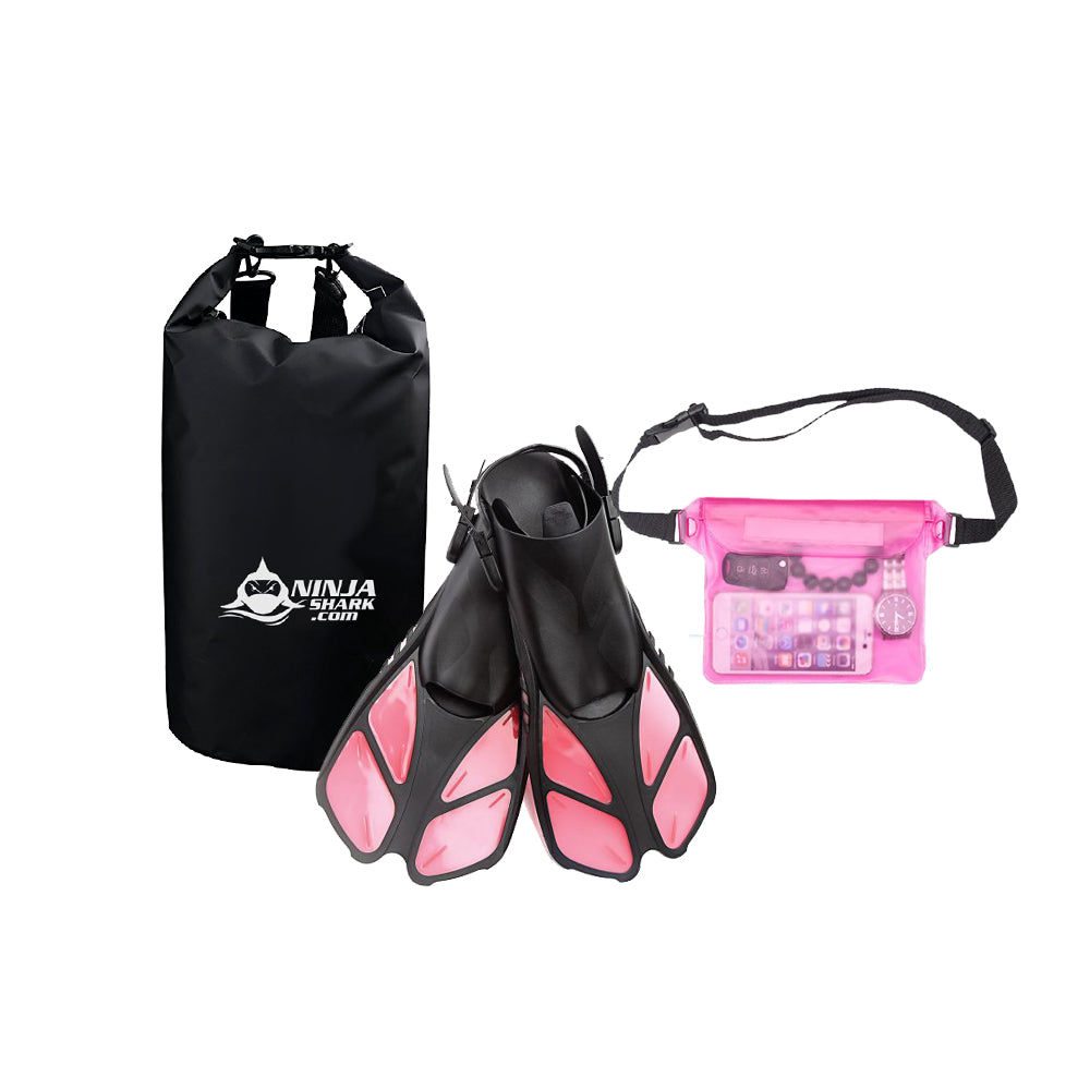 Snorkelling Accessories (Fins+Bag+Pouch)